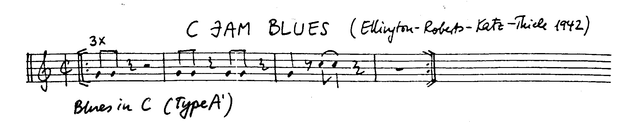 c jam blues leadsheet – book us for your next 20s or gatsby event